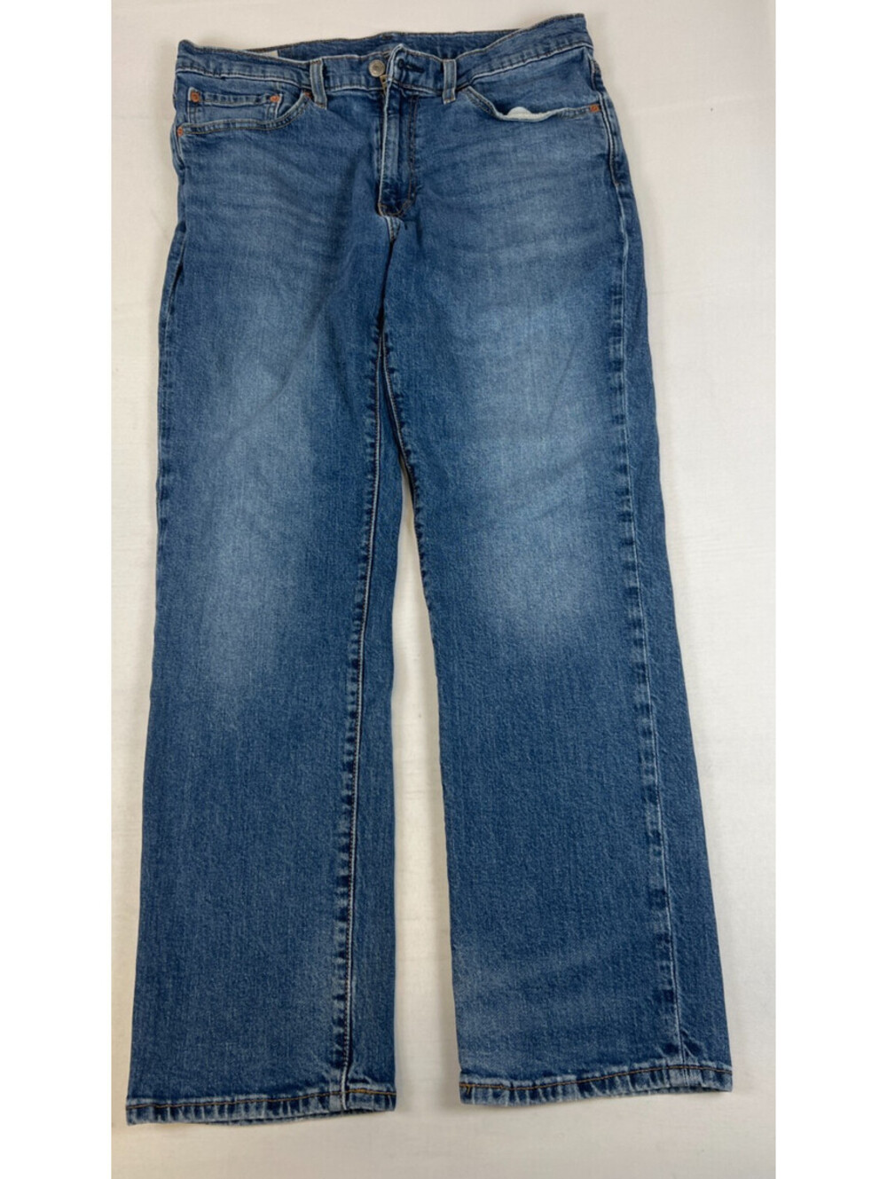 Levi's Premium 541 Men Athletic Taper Fit 34x30 Blue Cotton Denim Jeans Stretch